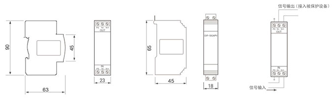 EXP-GK24/2总线控制信号浪涌保护器