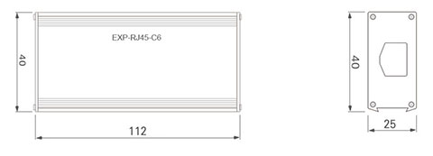 EXP-RJ45-C6千兆网络信号浪涌保护器