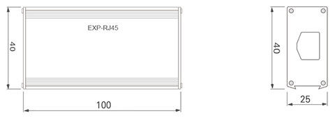 EXP-RJ45百兆网络信号浪涌保护器