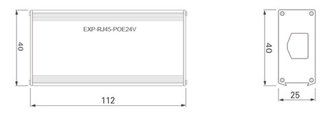 EXP-RJ45-POE24V有源网络（POE）信号浪涌保护器